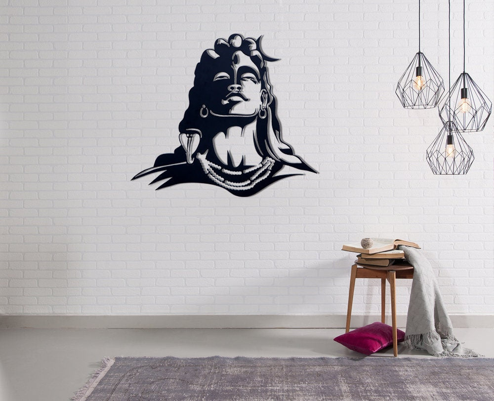 Adiyogi Metal Wall Hanging Decor