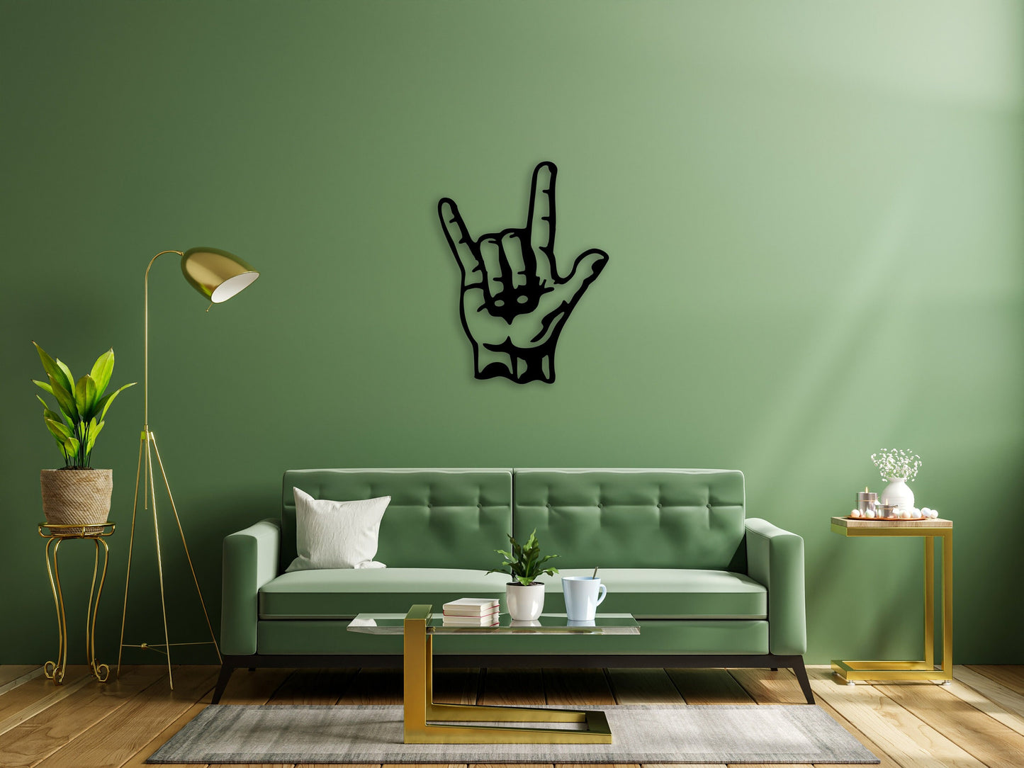 Rock On Hand Wooden Sign Home Decor