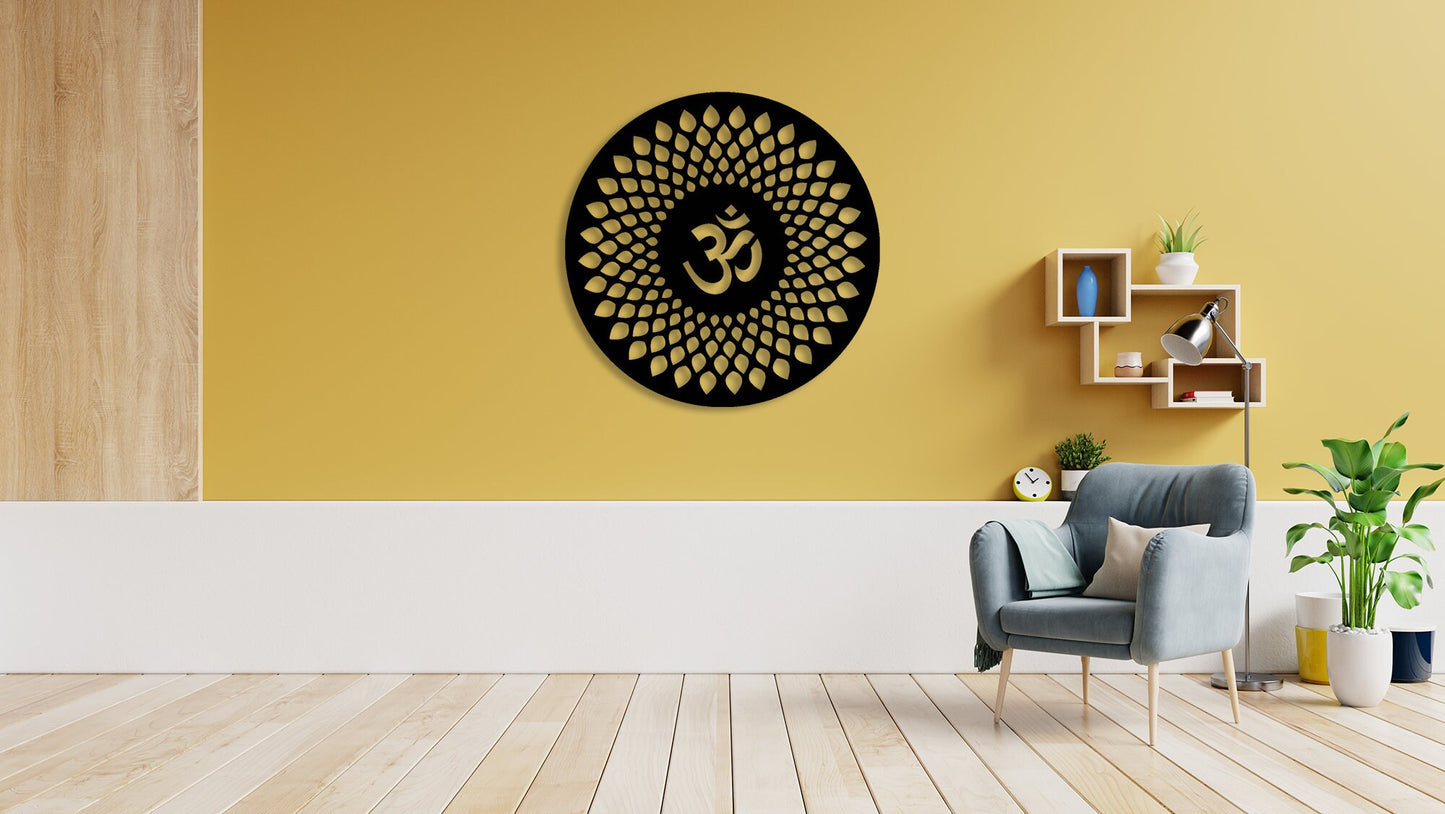 Om Wall Art Wooden Wall Decor