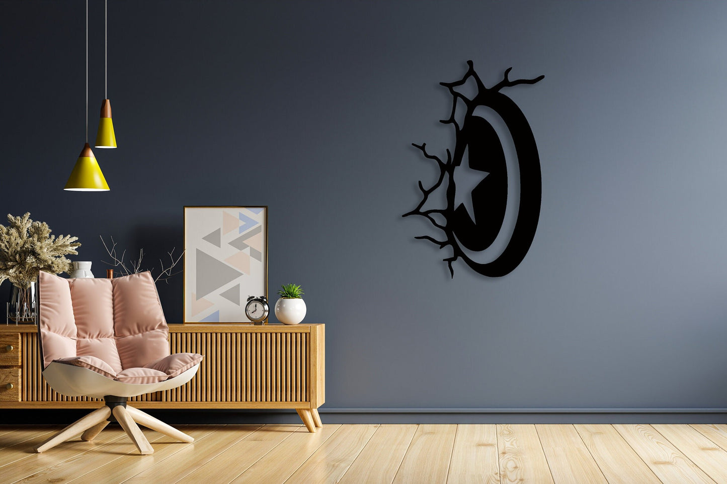 Captain America Shield Metal Wall Decor