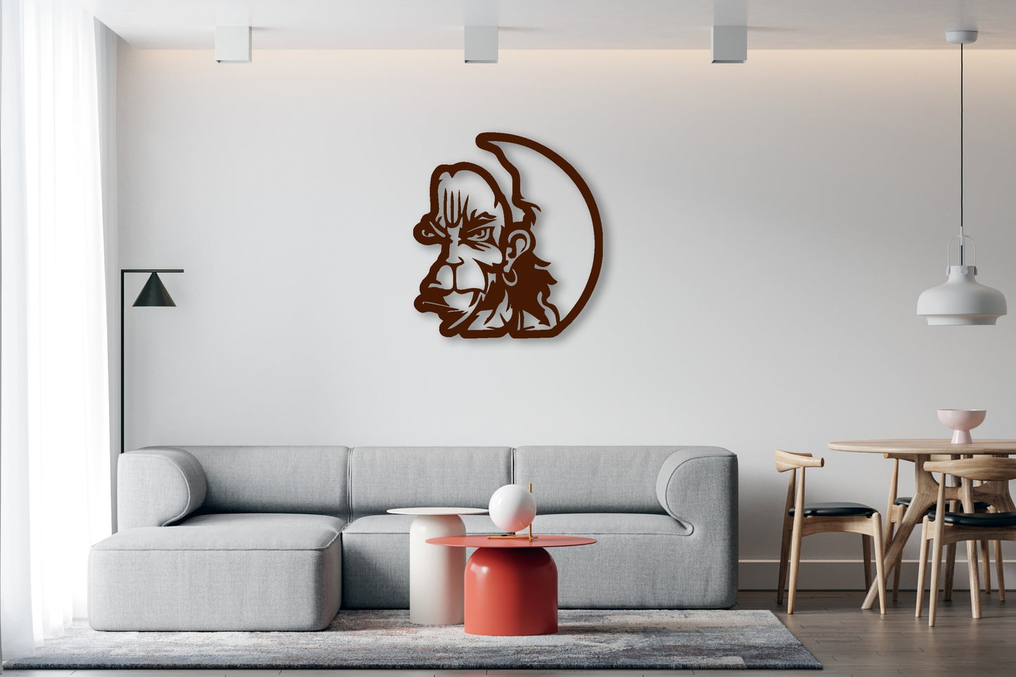 Lord Hanuman Metal Wall Hanging