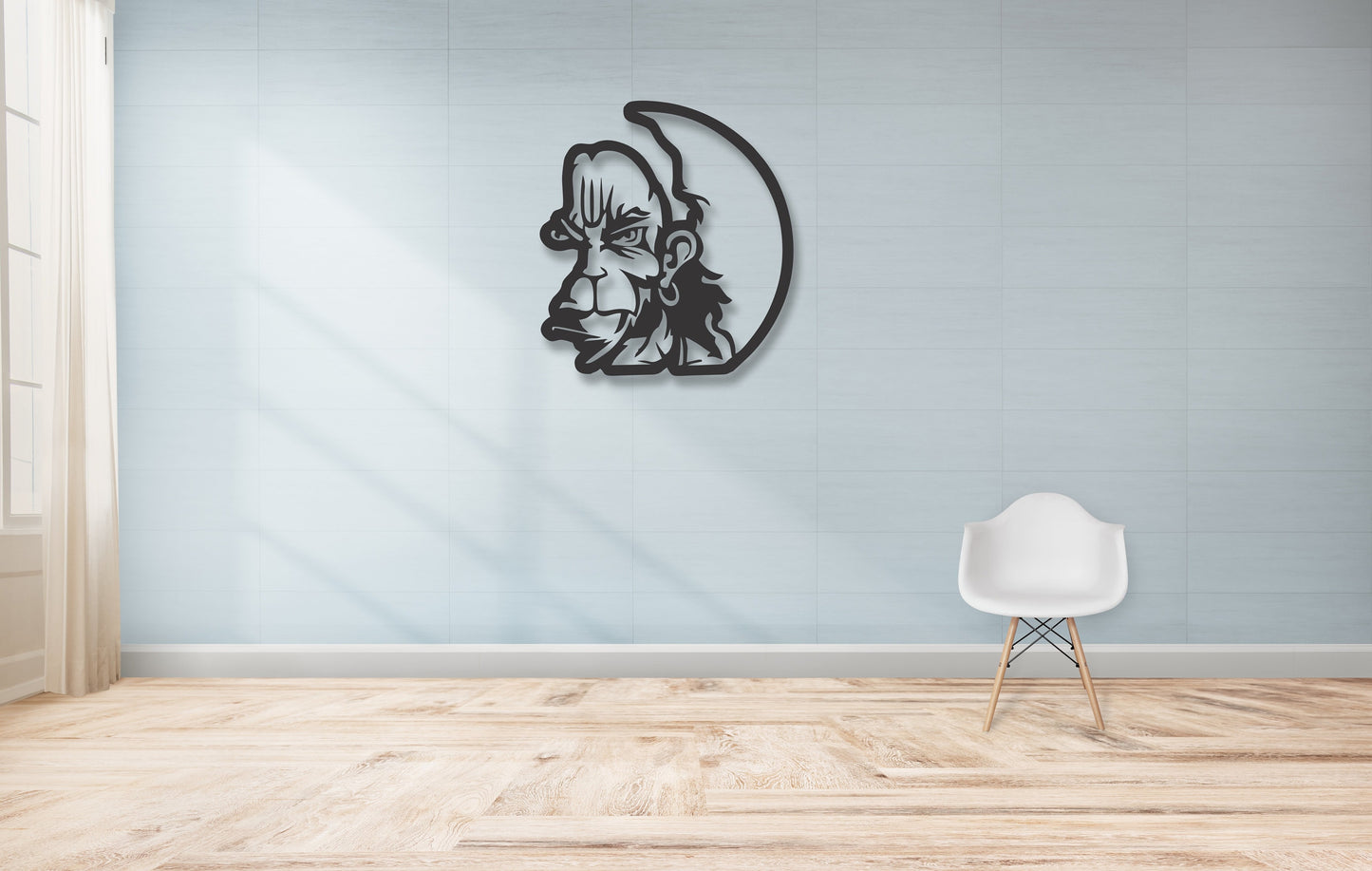 Lord Hanuman Metal Wall Hanging
