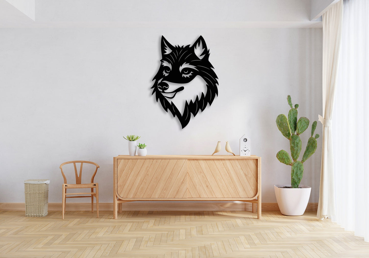Fox Head Metal Wall Decor Hangings
