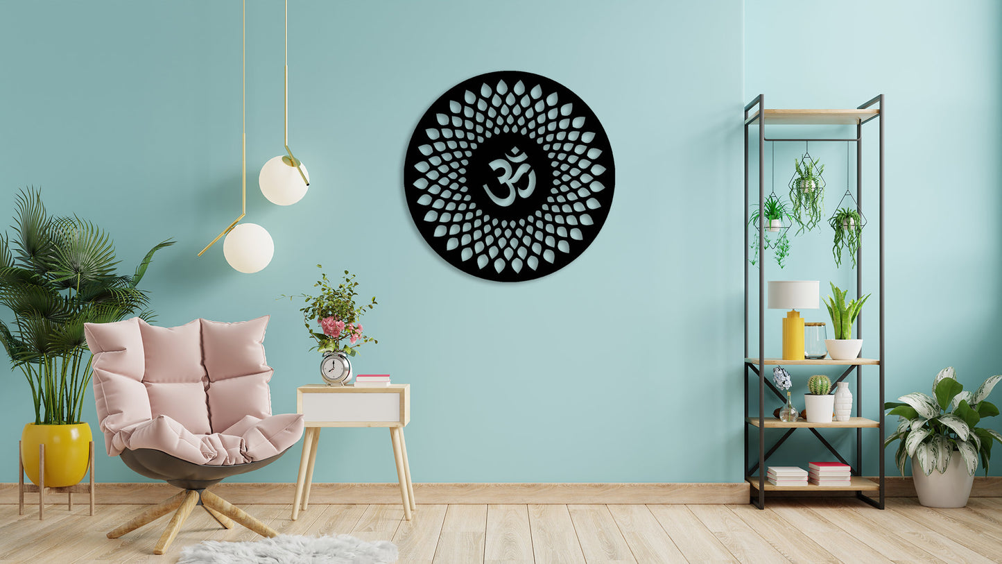 Om Wall Art Wooden Wall Decor