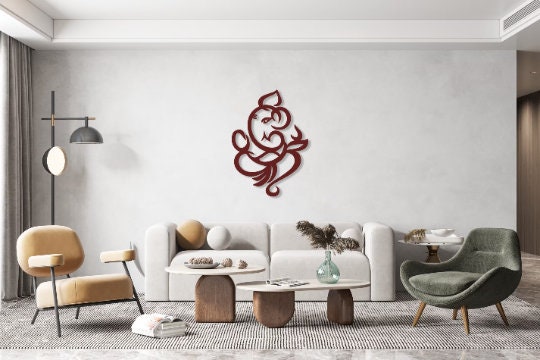 Ganesh Wooden Wall Hanging
