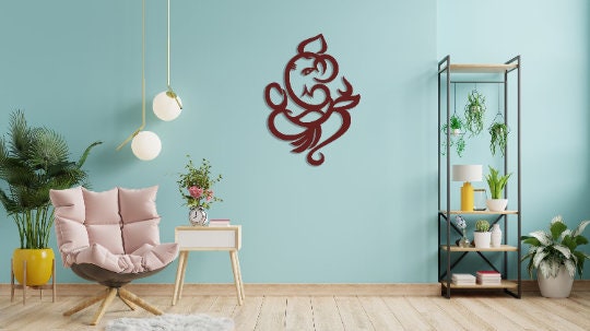 Ganesh Wooden Wall Hanging
