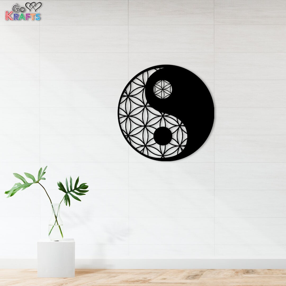 Yin Yang Metal Wall Art Home Decor