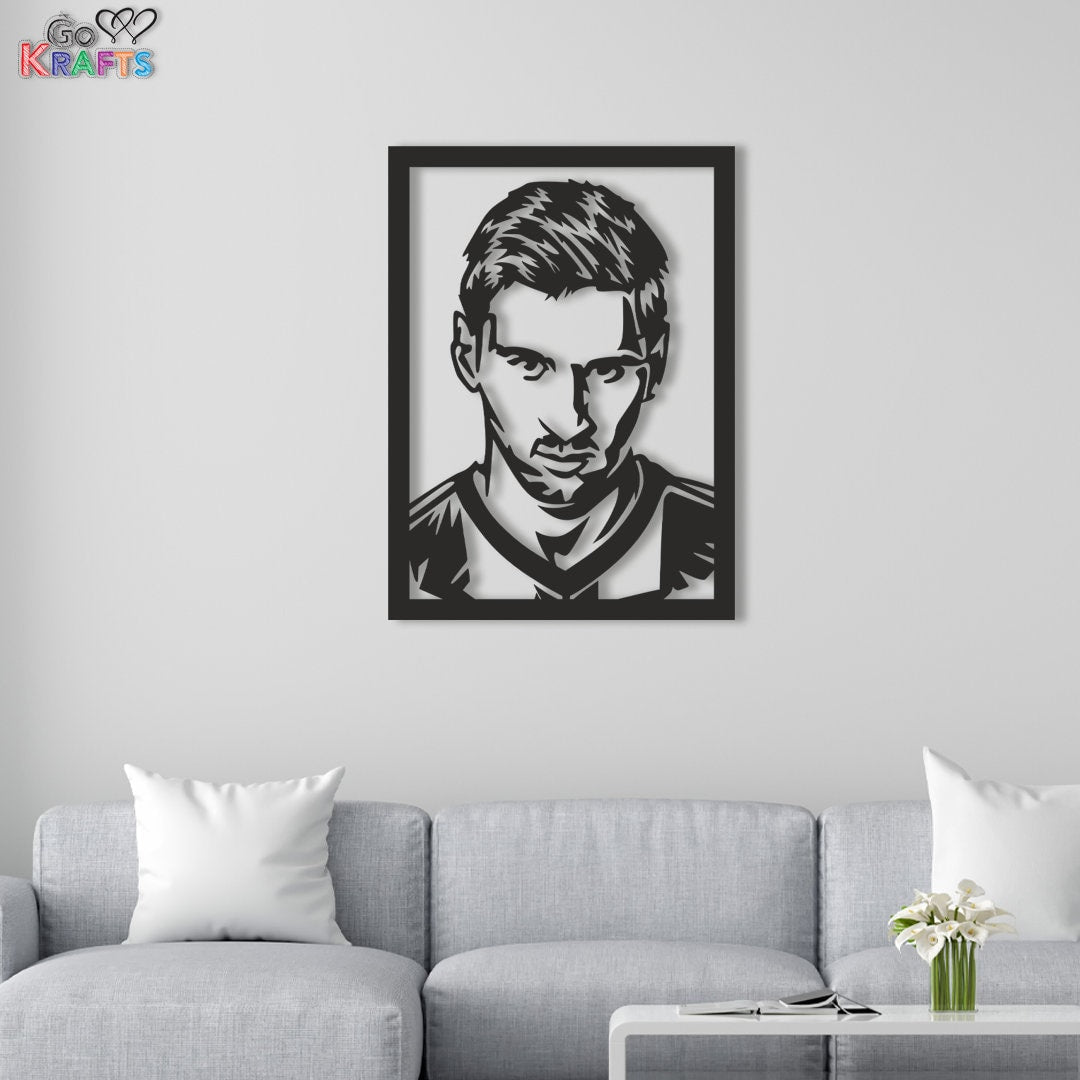 Messi Metal Wall Art Home Decor