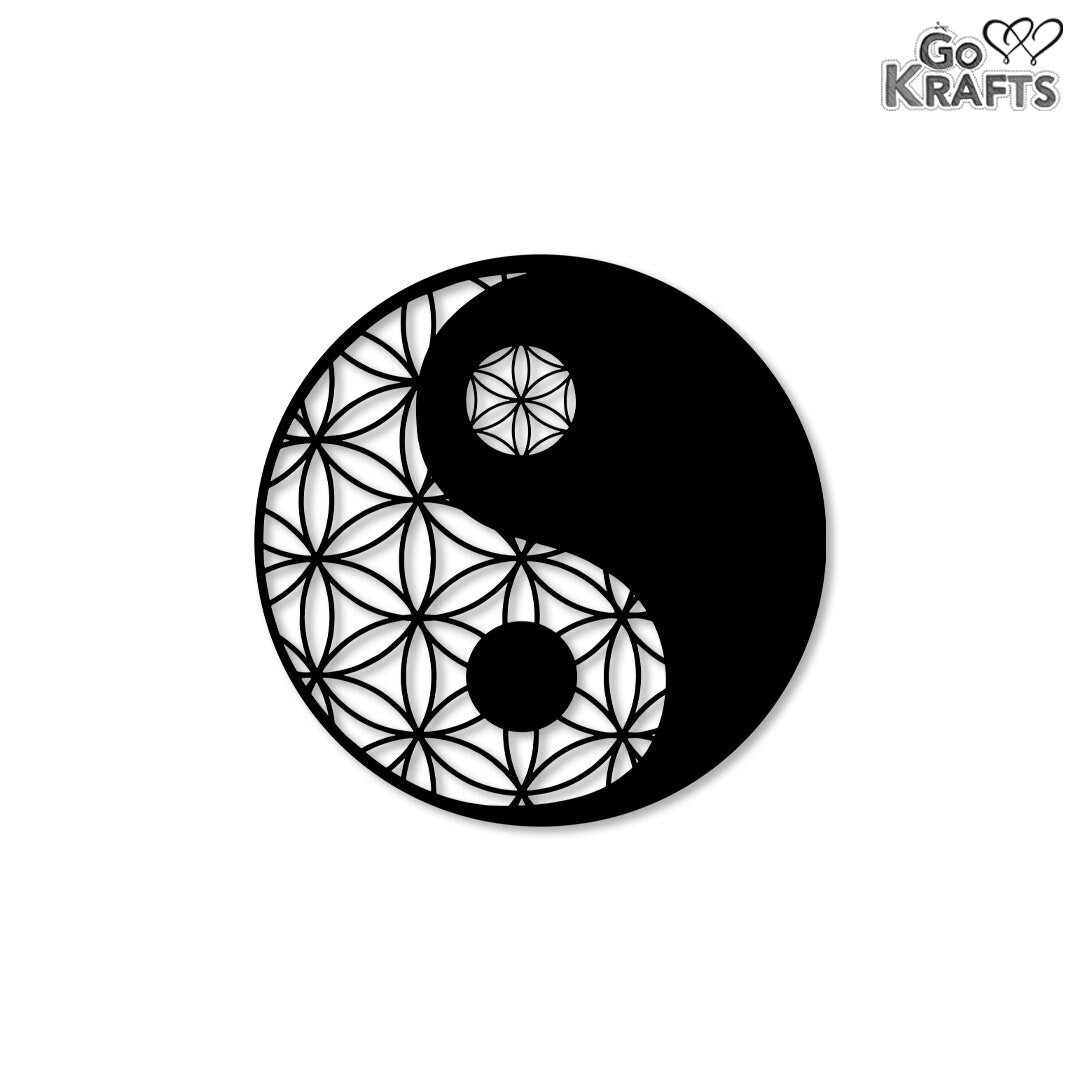 Yin Yang Metal Wall Art Home Decor