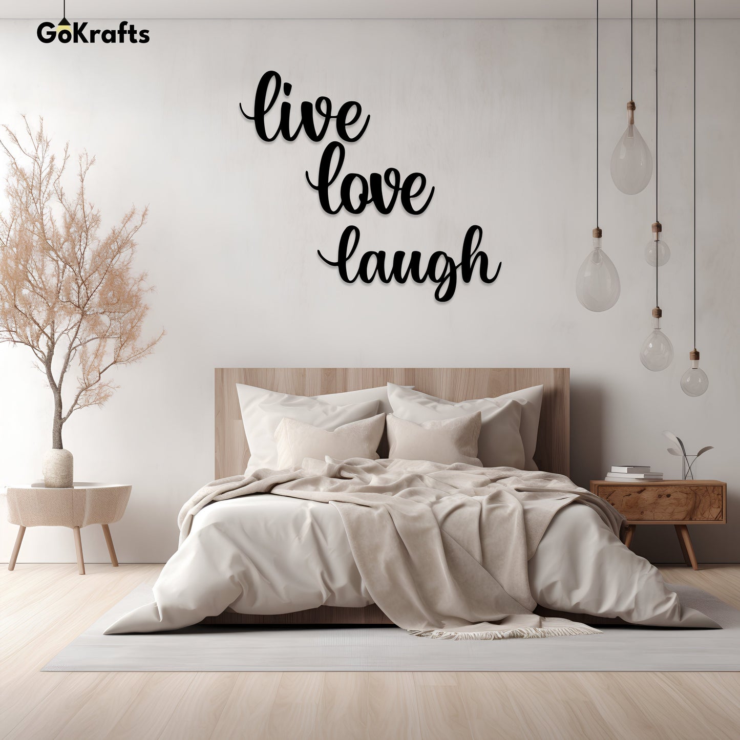 Live Laugh Love Metal Wall Art Home Decor