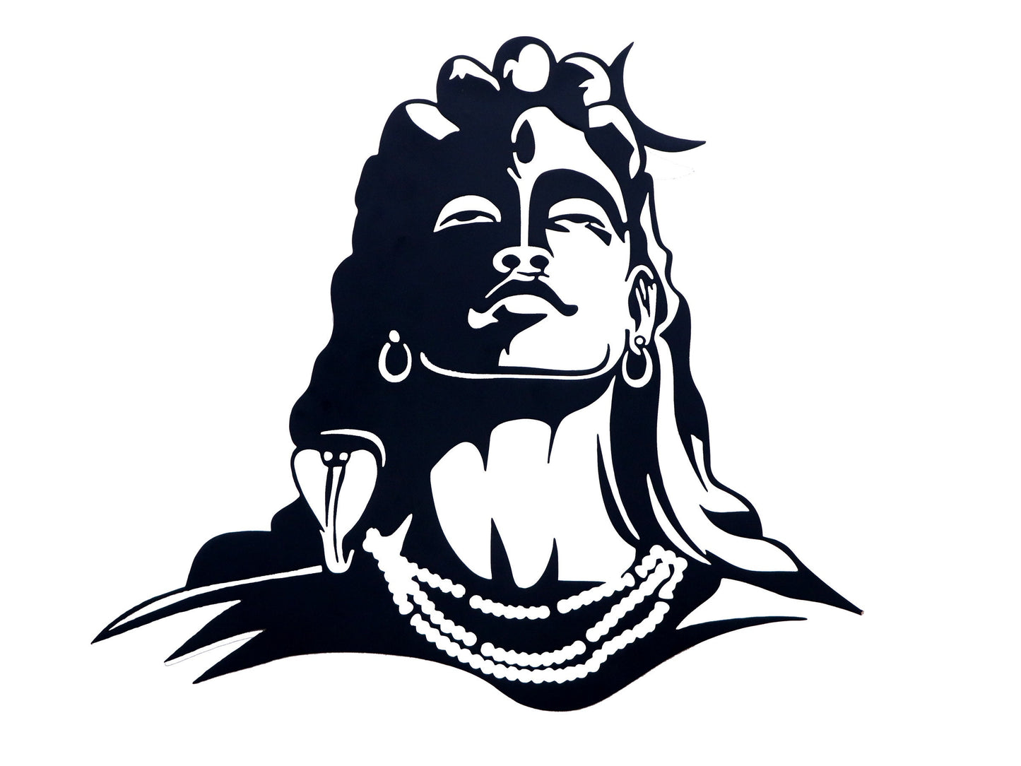 Adiyogi Metal Wall Hanging Decor