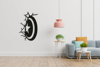 Captain America Shield Metal Wall Decor