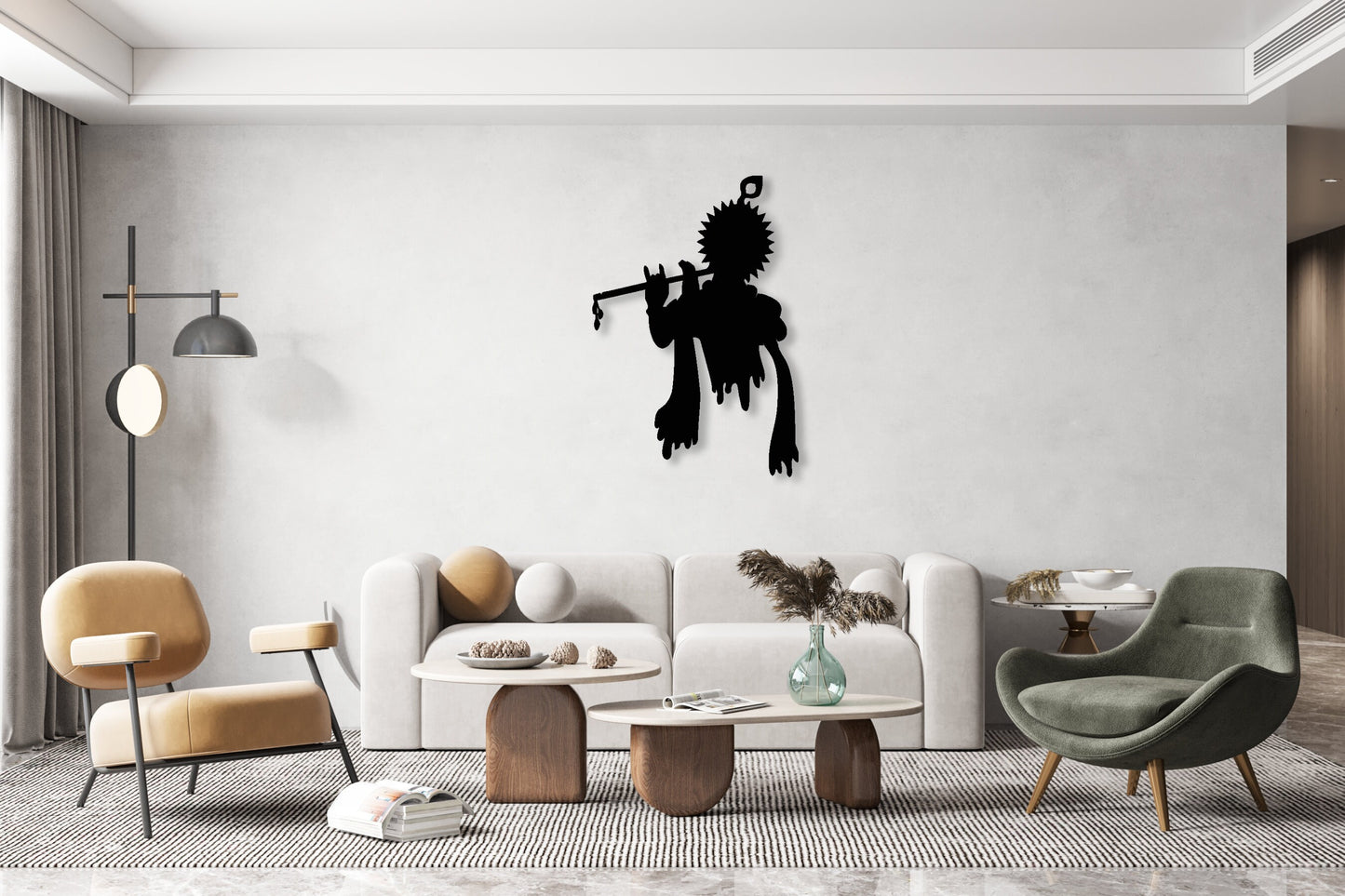Krishna Metal Wall Art Hanging