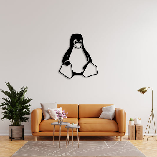 Penguin Metal Wall Art Decor