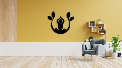 Buddha Namaste Metal Wall Art