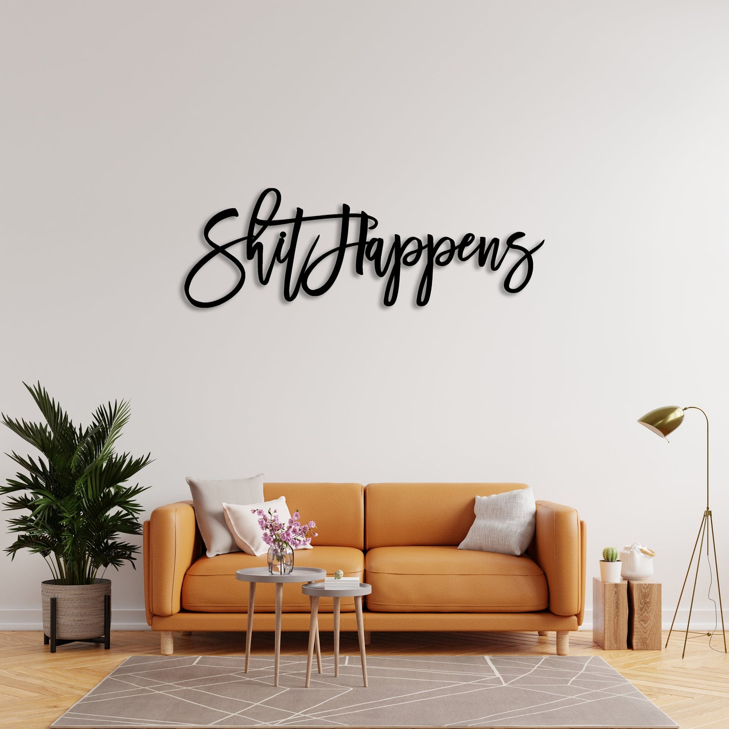 Shit Happens Metal Sign Wall Hanging