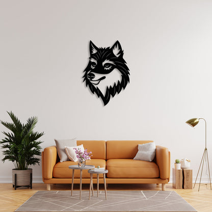 Fox Head Metal Wall Decor Hangings