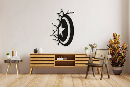 Captain America Shield Metal Wall Decor