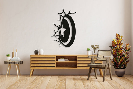 Captain America Shield Metal Wall Decor
