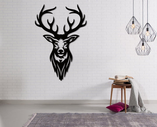 Deer Metal Wall Art Hanging
