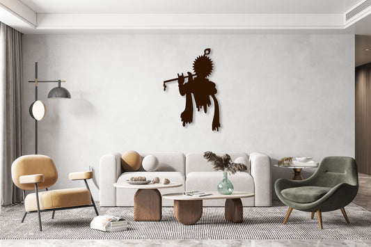 Krishna Metal Wall Art Hanging
