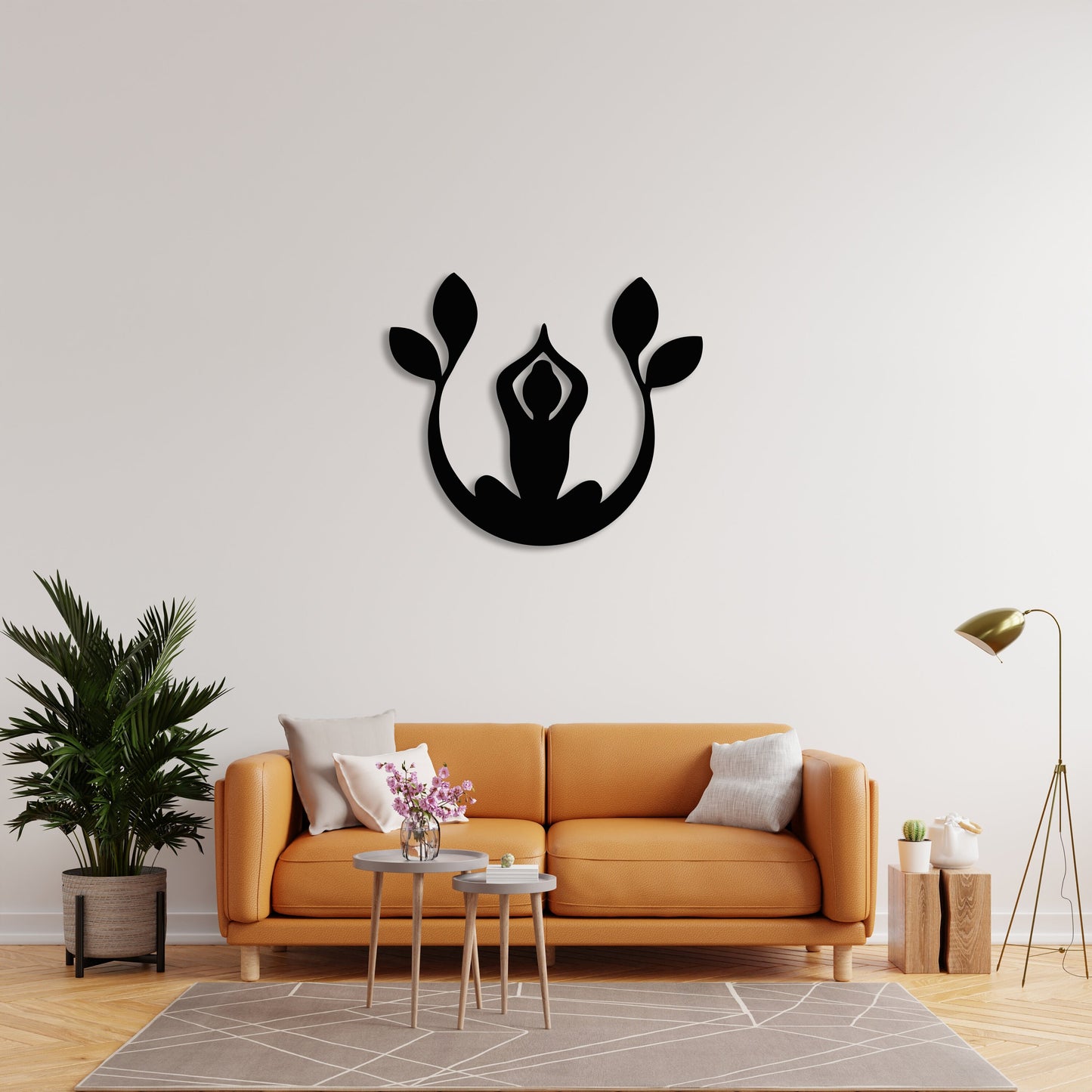 Buddha Namaste Metal Wall Art