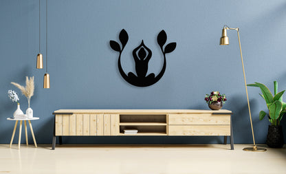 Buddha Namaste Metal Wall Art