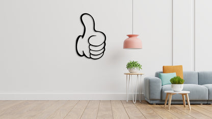 Thumbs Up Metal Sign Home Decor