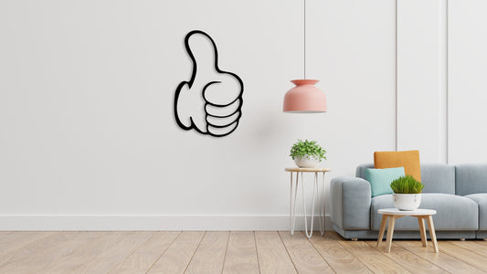 Thumbs Up Metal Sign Home Decor