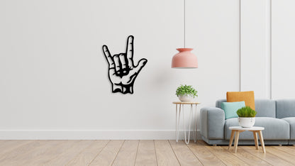 Rock On Hand Wooden Sign Home Decor