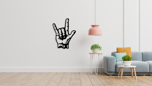 Rock On Hand Wooden Sign Home Decor