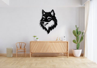 Fox Head Metal Wall Decor Hangings