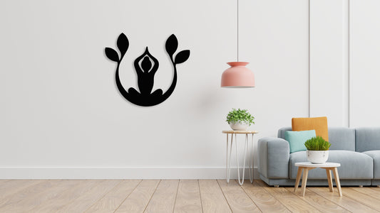 Buddha Namaste Metal Wall Art