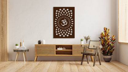 Om Wall Art Wooden Wall Hanging