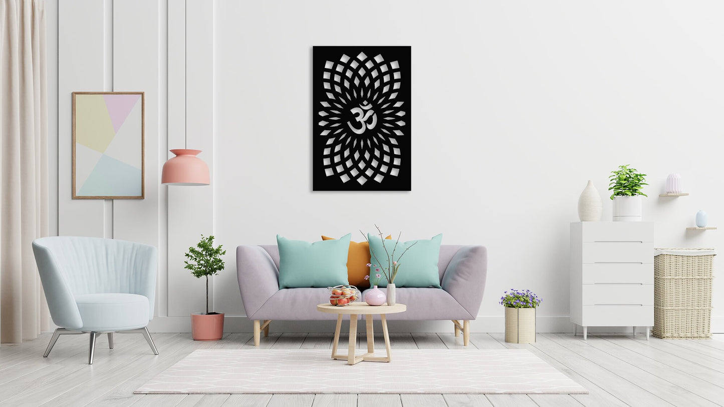 Om Wall Art Wooden Wall Hanging