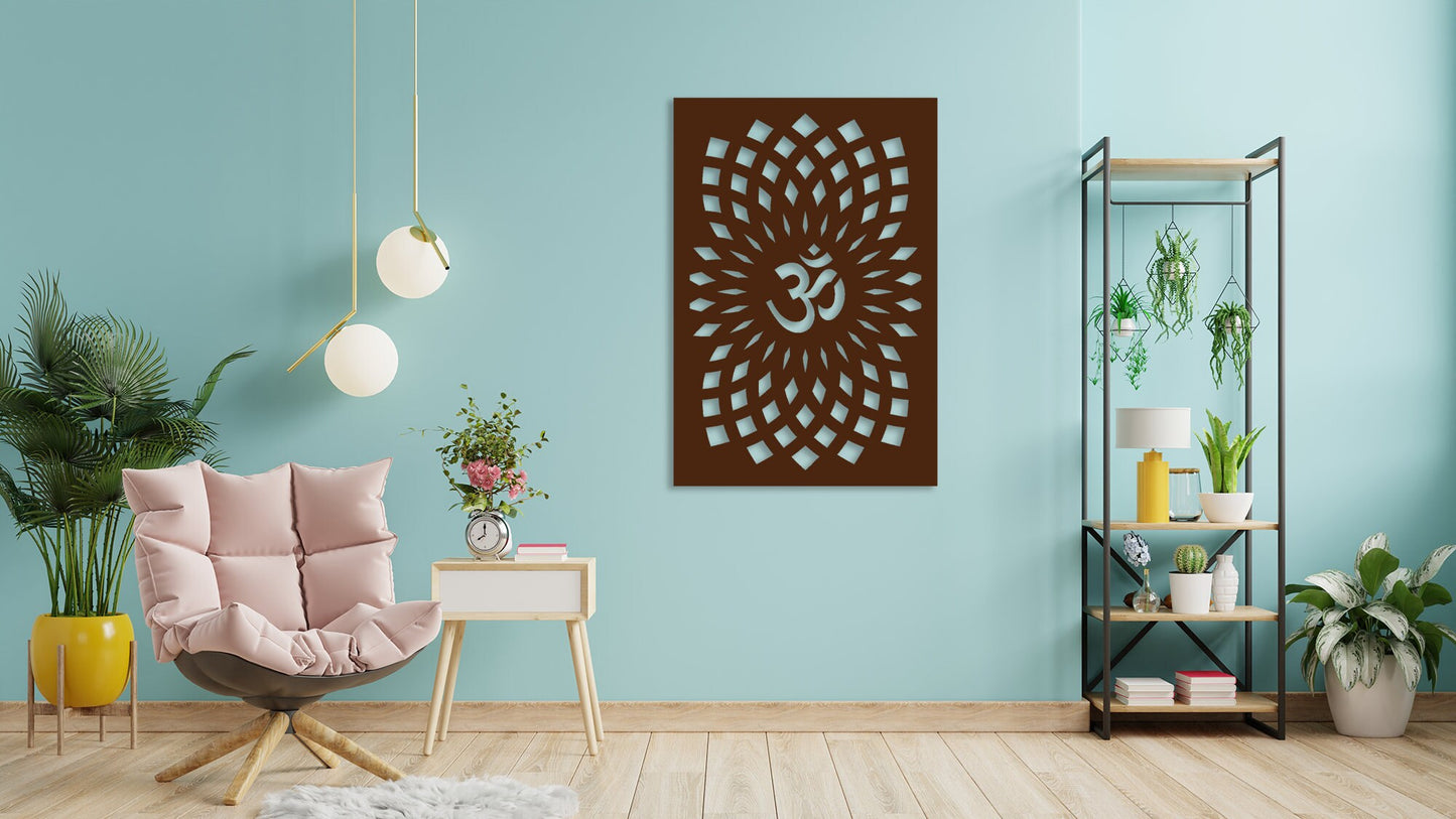 Om Wall Art Wooden Wall Hanging