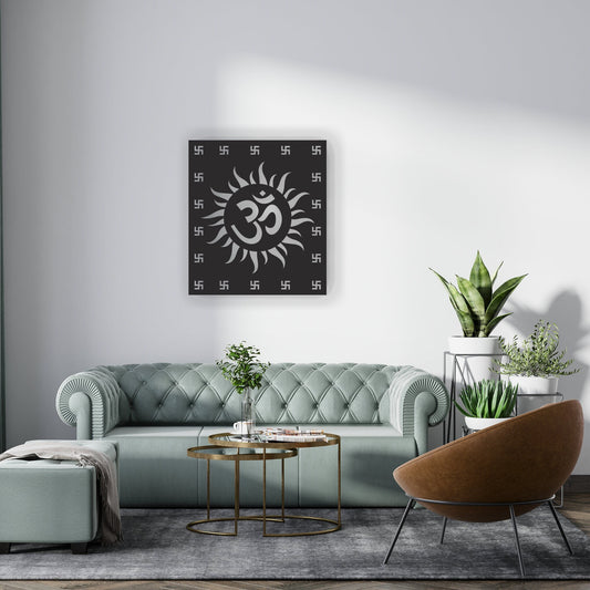 Om Sign Wall Art Decor Hanging