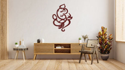 Ganesh Wooden Wall Hanging