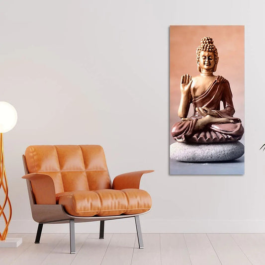 Meditating Gautam Buddha Canvas Wall Art Painting | Canvas Wall Art Print | Buddha Painting