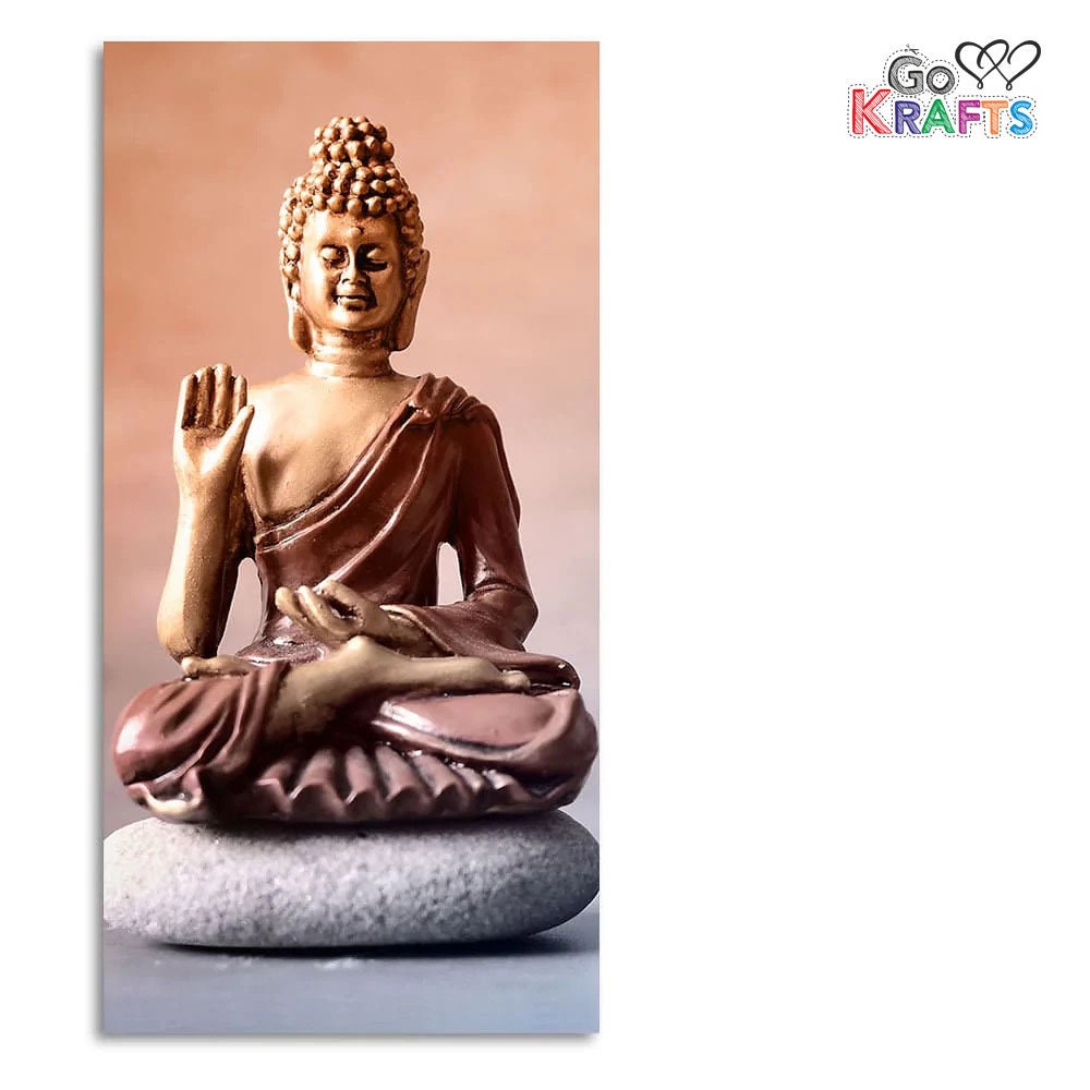 Meditating Gautam Buddha Canvas Wall Art Painting | Canvas Wall Art Print | Buddha Painting