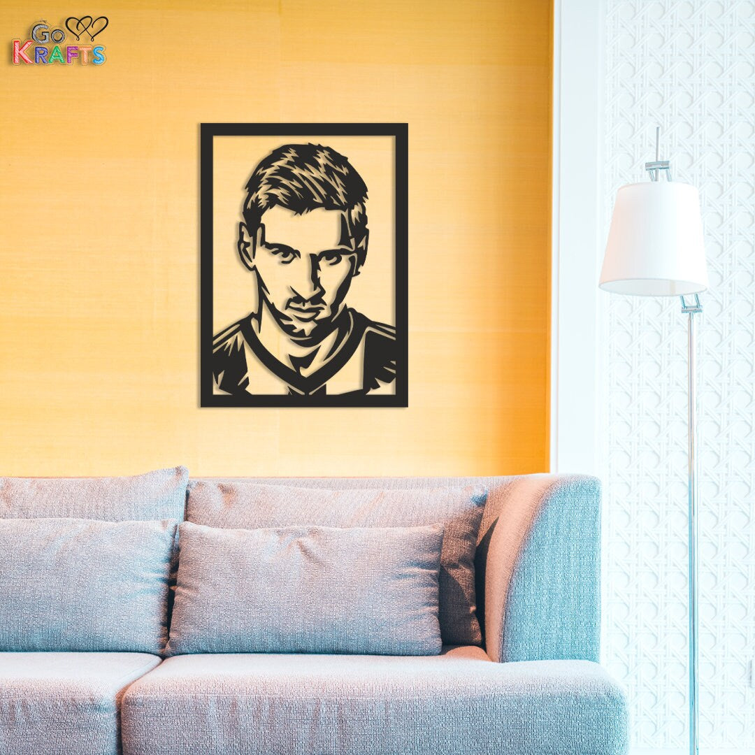 Messi Metal Wall Art Home Decor
