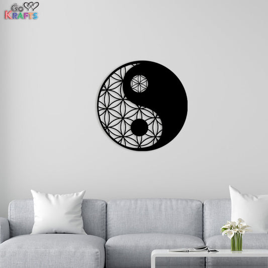 Yin Yang Metal Wall Art Home Decor