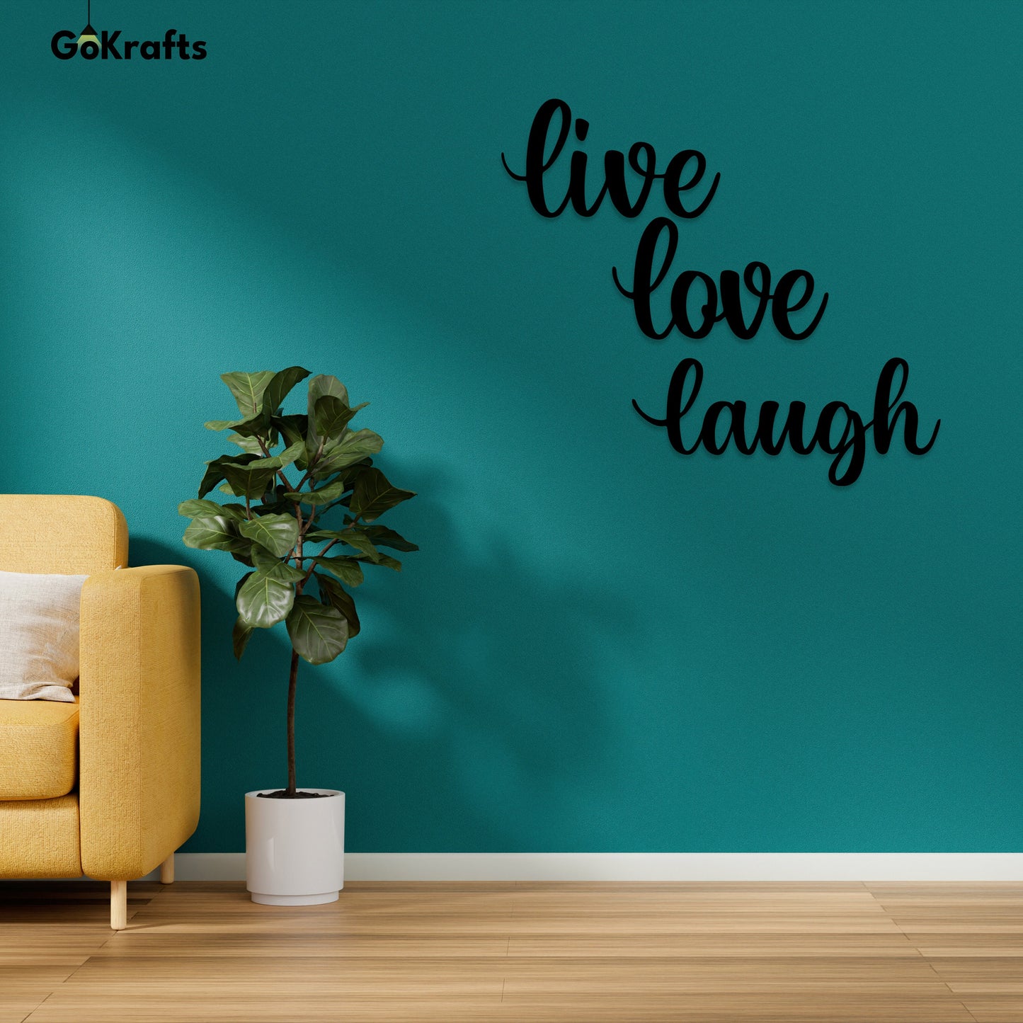 Live Laugh Love  Metal Wall Art Home Decor