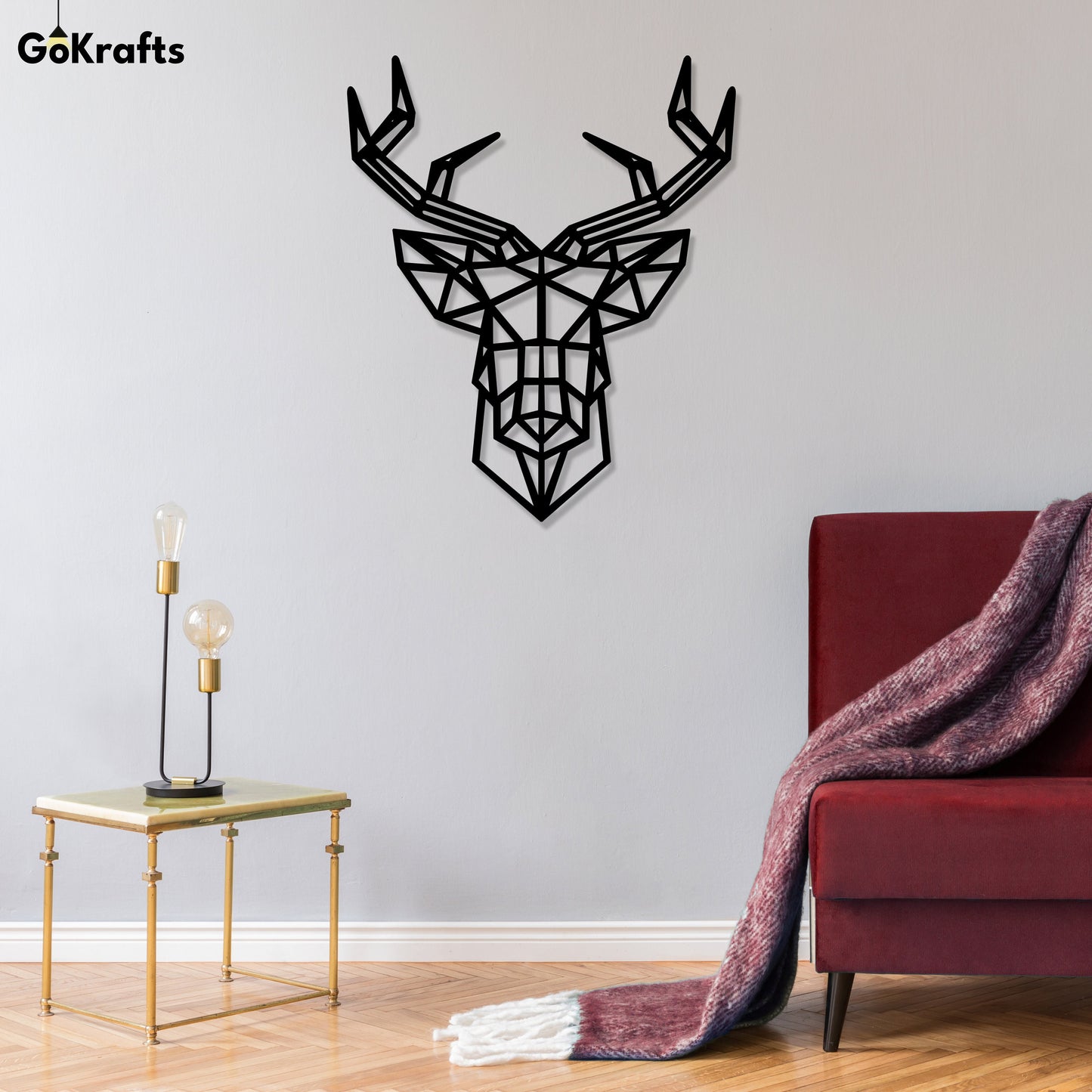 Geometric Metak Wall Art Hanging