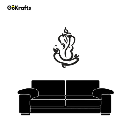 Abstract Ganesha Metal Statue Wall Decor