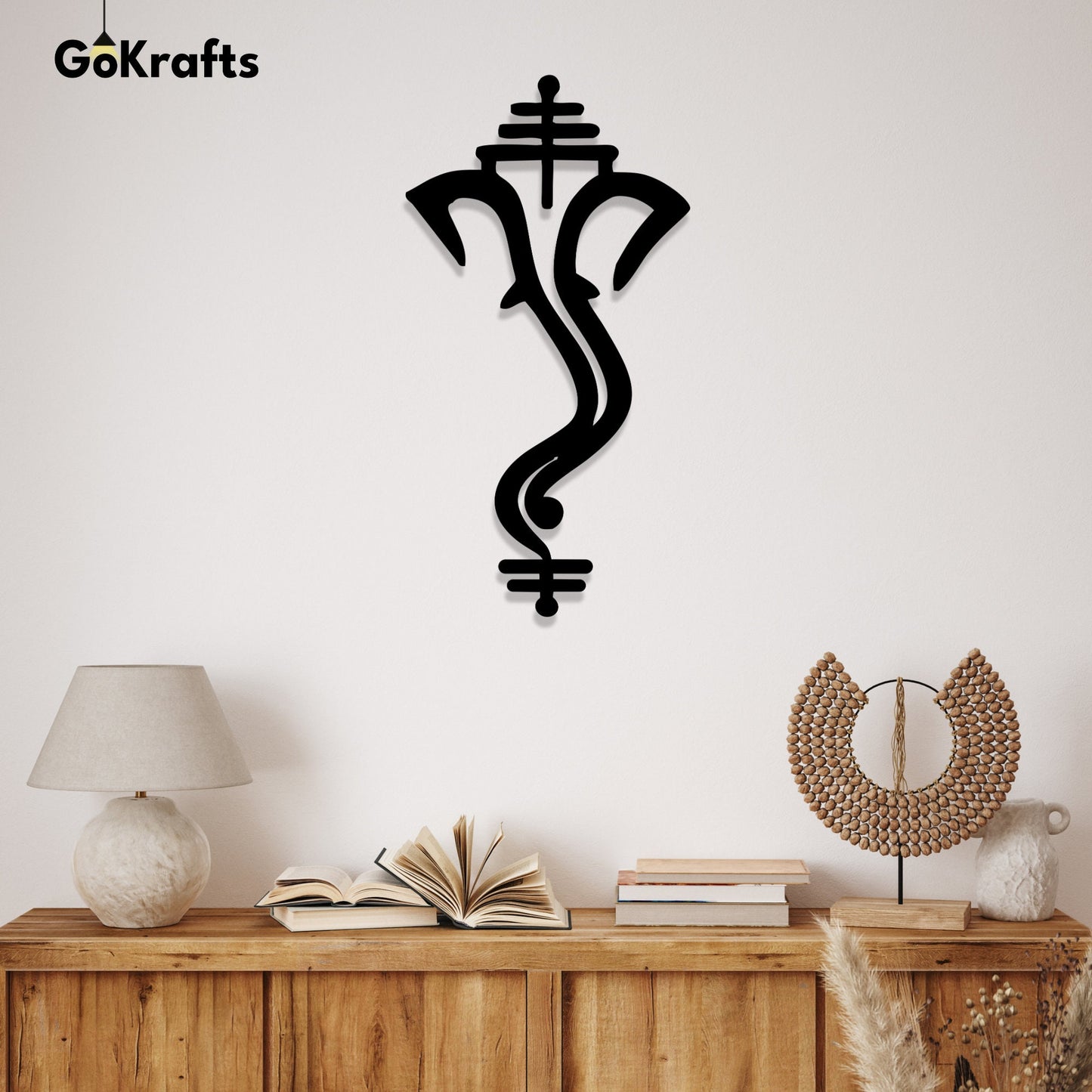Ganesh Face Metal Wall Art Home Decor