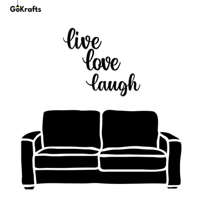 Live Laugh Love  Metal Wall Art Home Decor