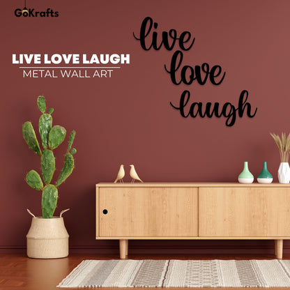 Live Laugh Love  Metal Wall Art Home Decor